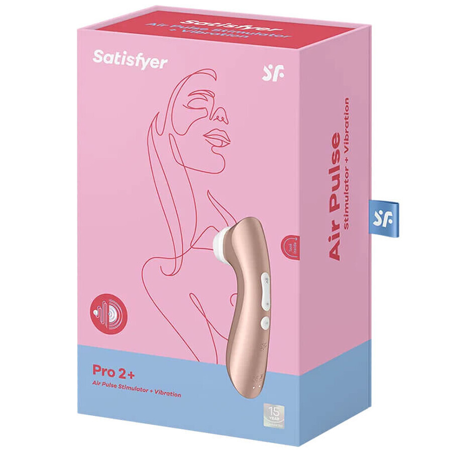 Satisfyer Pro 2+, aparat de masaj clitoridian vibrator fără contact