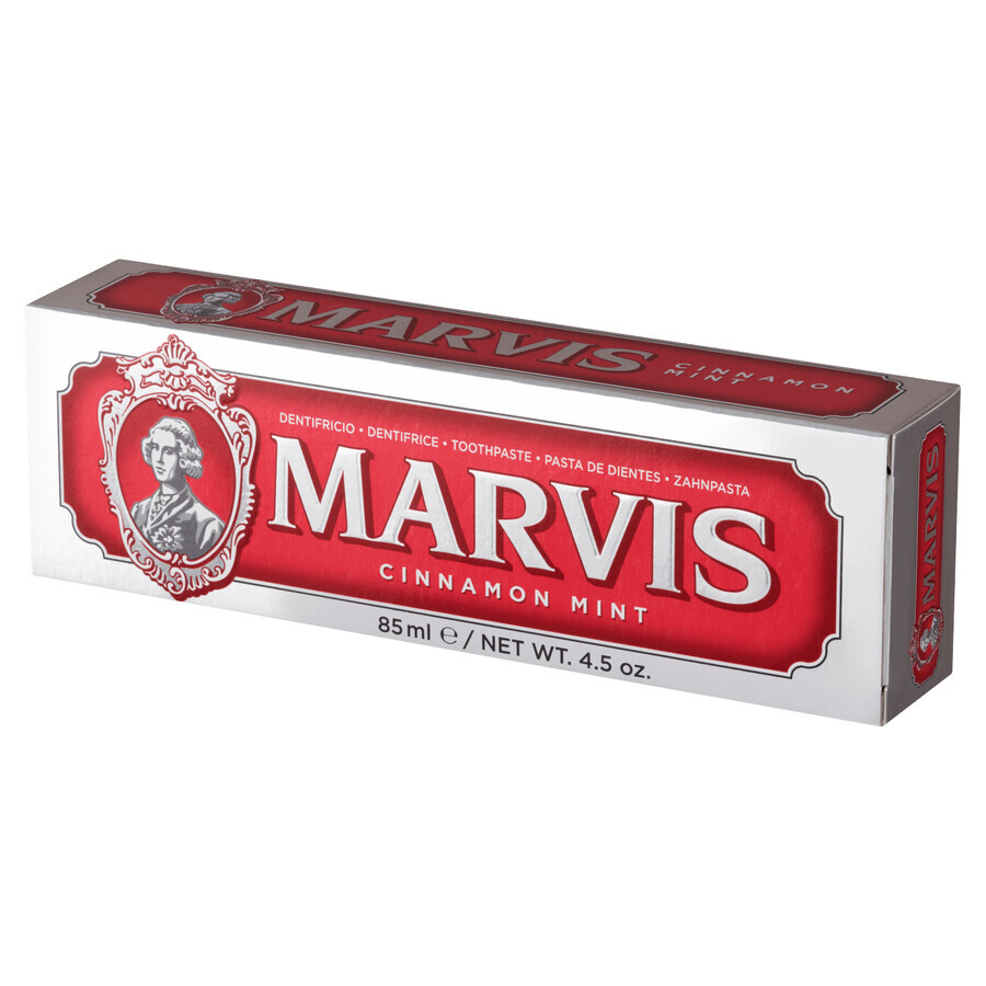 Marvis Cinnamon Mint, pastă de dinți cu mentă și scorțișoară, 85 ml