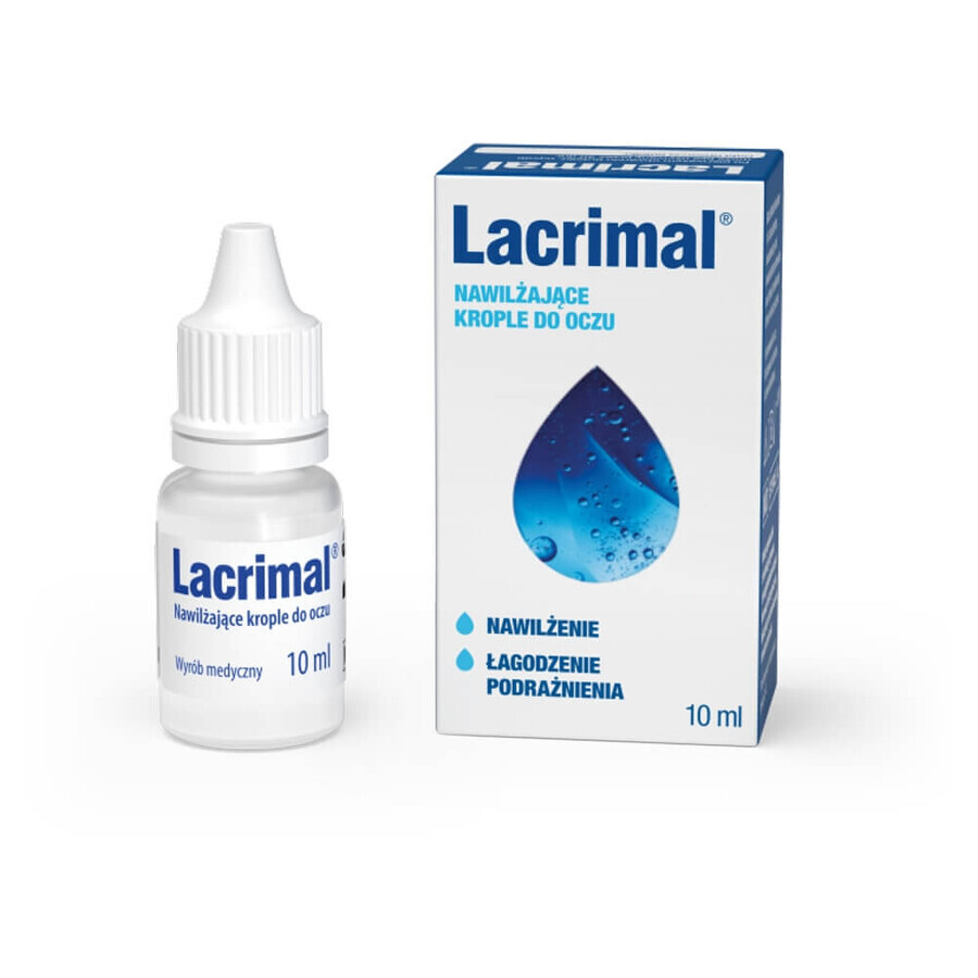 Lacrimal, picături hidratante pentru ochi, 10 ml