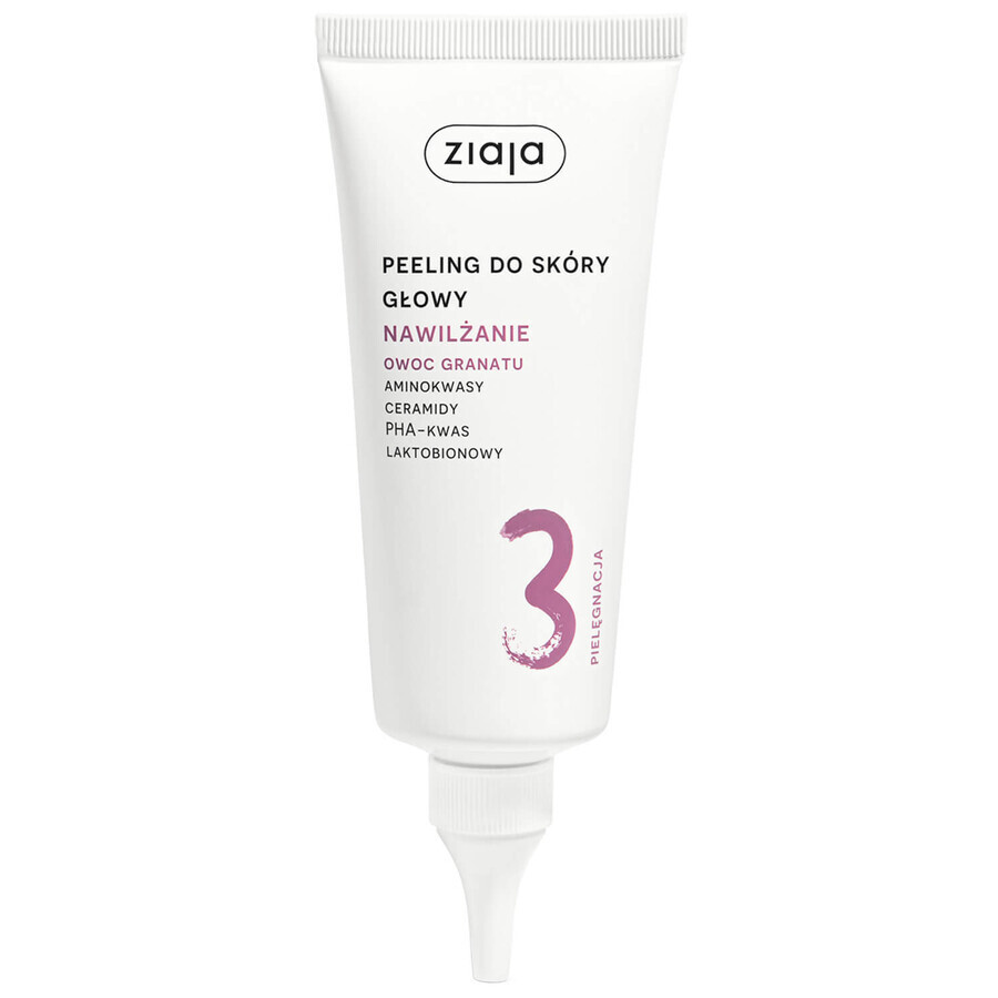 Ziaja Roślinnie Pielnywanie Nawilżanie Owoc Pomatu, scrub pentru scalp, 100 ml