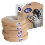 CureTape Classic, kinesiologische tape, beige, 1 cm x 5 m, 5 stuks