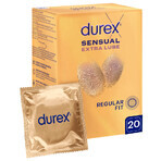 Durex Sensual Extra Lube, extra lubricated condoms, 20 pcs.