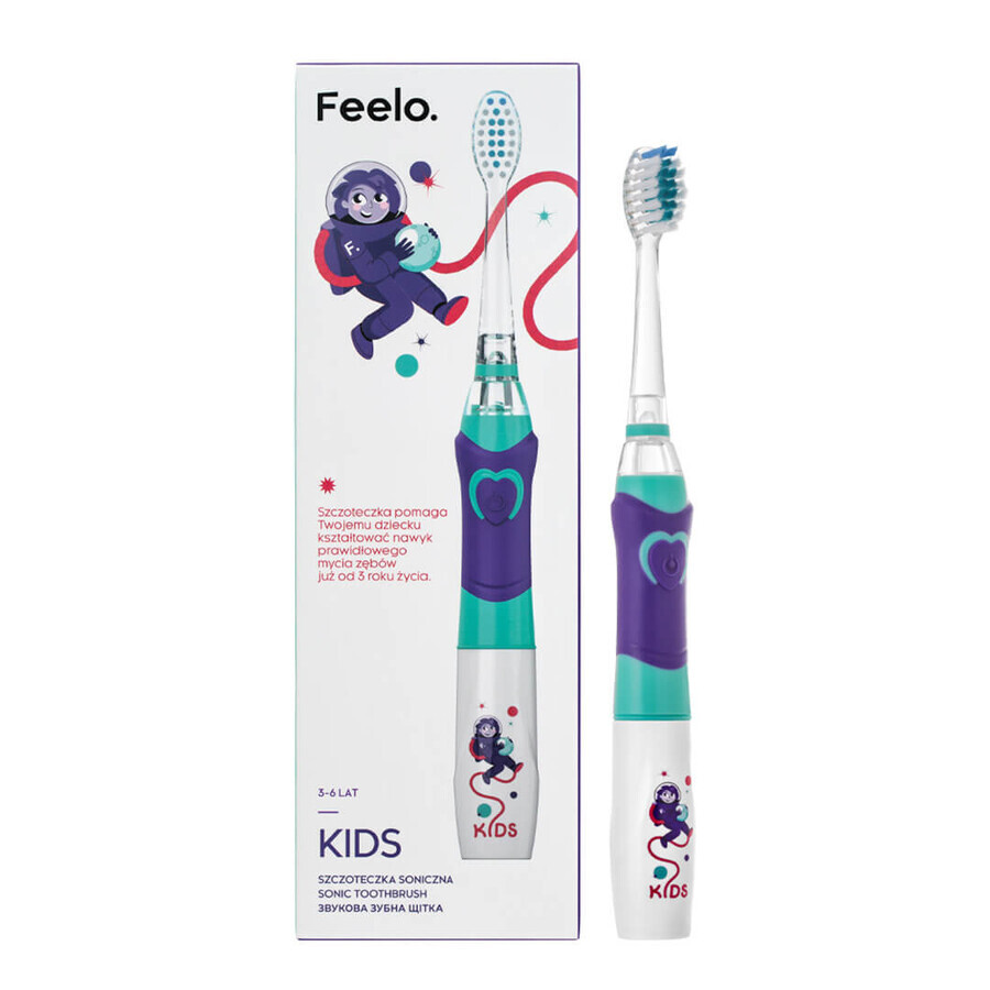 Feelo Kids, cepillo dental sónico para niños, 3-6 años, 1 ud.