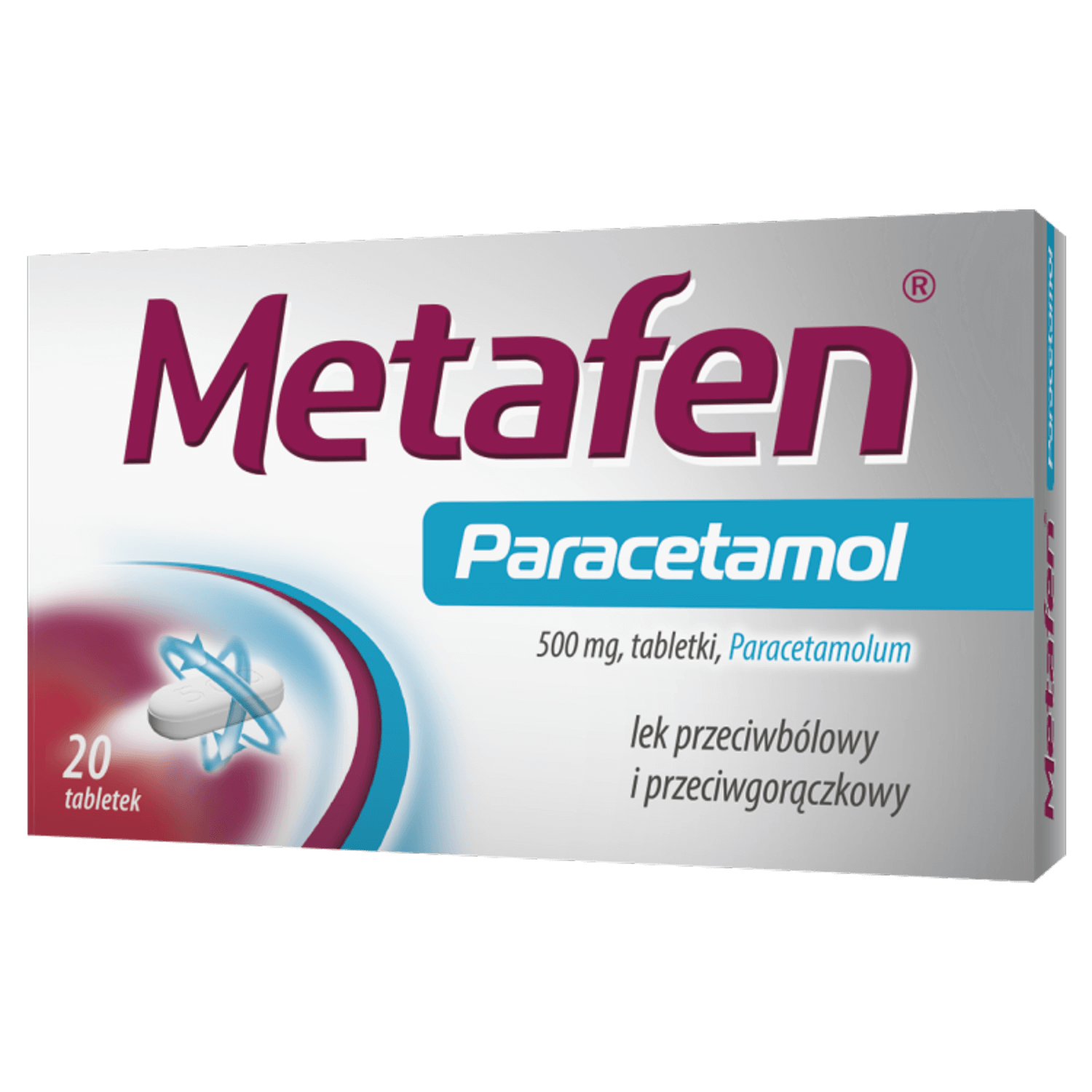 Metafen Paracetamol 500 mg, 20 comprimate