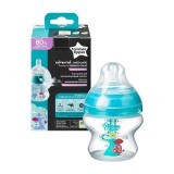 Biberon Advanced Anti-colic cu sistem de ventilatie, 150 ml, Elefant, 1 buc,Tommee Tippee