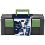 Nivea Men Tech Master Kit, Rasierschaum 200 ml + Aftershave Balsam 100 ml + Duschgel 250 ml + Anti-Transpirant Roll-on 50 ml