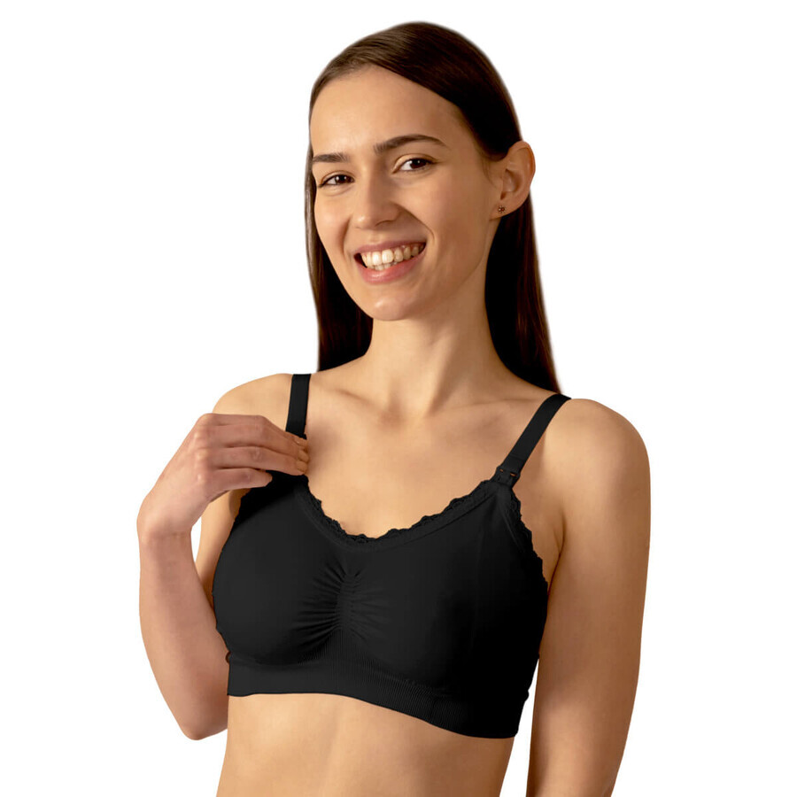 BabyOno, nursing bra, black, C80-85