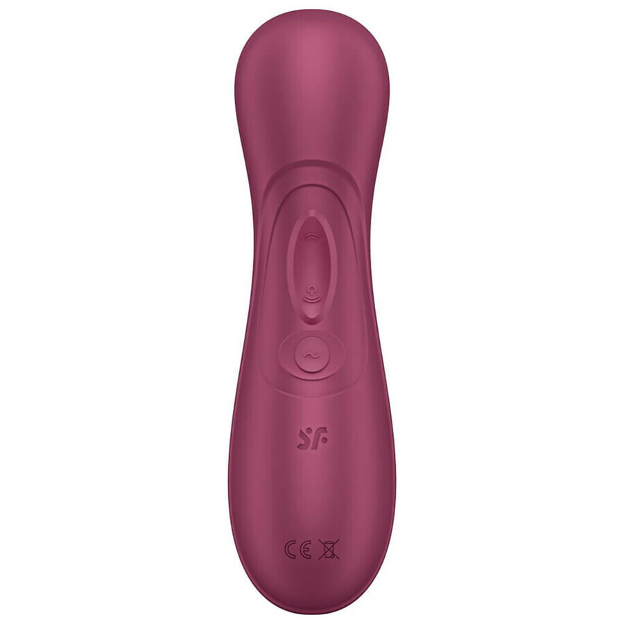 Satisfyer Pro 2 Generation 3 Connect App, masajeador de clítoris con vibración y sin contacto, controlado por aplicación, rojo