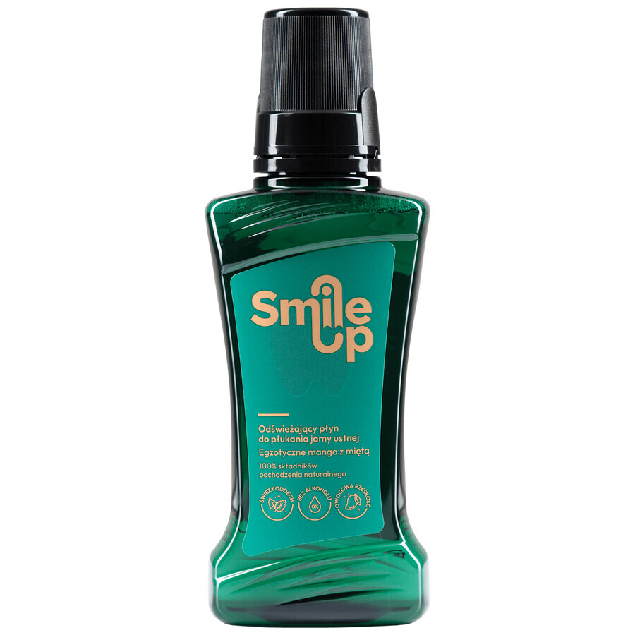 SmileUp, apă de gură răcoritoare, mango exotic cu mentă, 250 ml