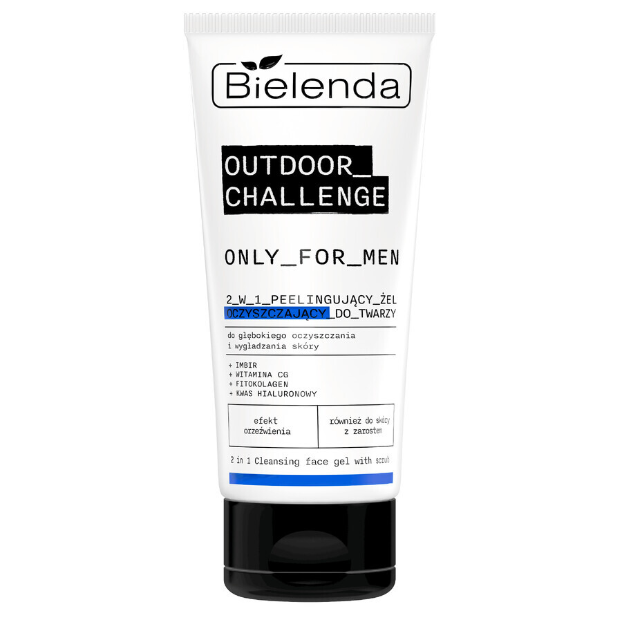 Bielenda Only for Men Outdoor Challenge, gel peeling pentru față, 150 ml