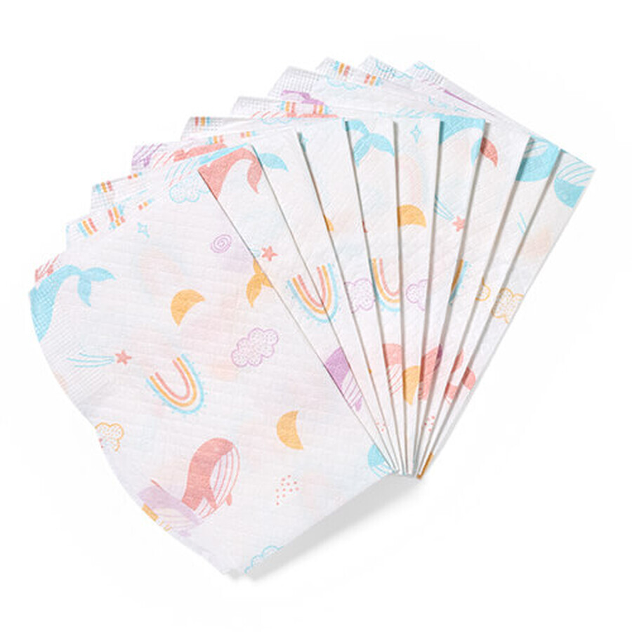 BabyOno, disposable bib, from 6 months, 10 pcs