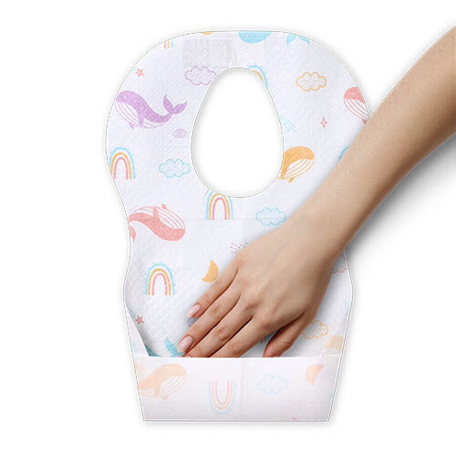 BabyOno, disposable bib, from 6 months, 10 pcs