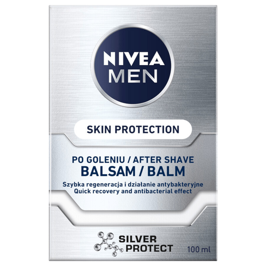 Nivea Men Silver Control kit, balsamo dopobarba 100 ml + gel doccia 250 ml + roll-on antitraspirante 50 ml + kit make-up in omaggio