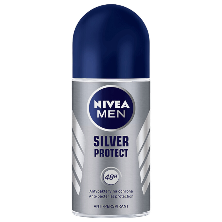 Nivea Men Silver Control kit, balsamo dopobarba 100 ml + gel doccia 250 ml + roll-on antitraspirante 50 ml + kit make-up in omaggio