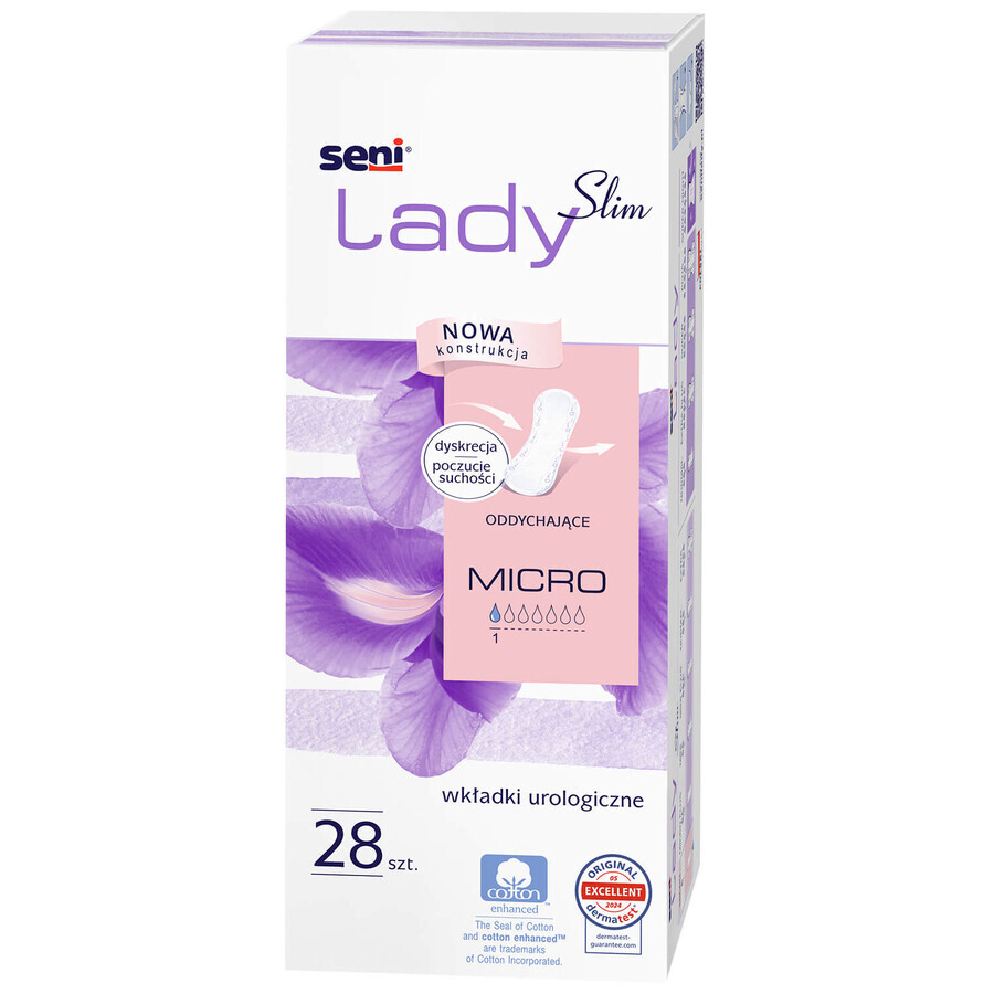 Lady Slim Pechos, plantillas urológicas, Micro, 28 uds.