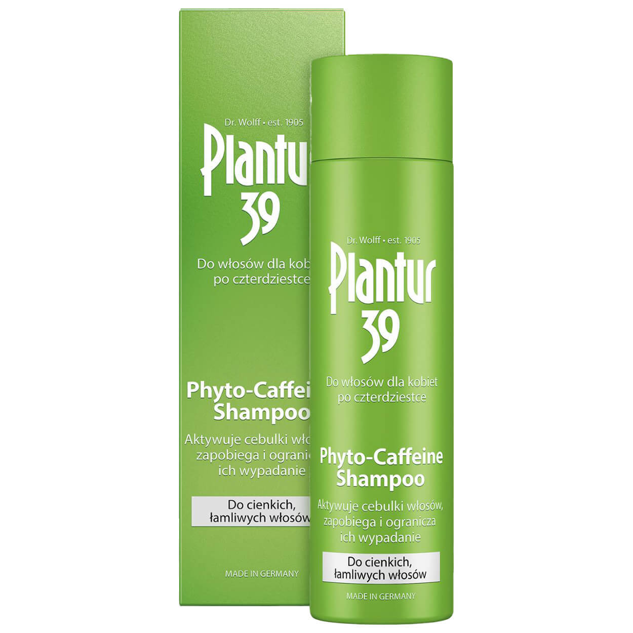 Plantur 39 Phyto-Caffeine, șampon pentru păr fin și fragil, 250 ml