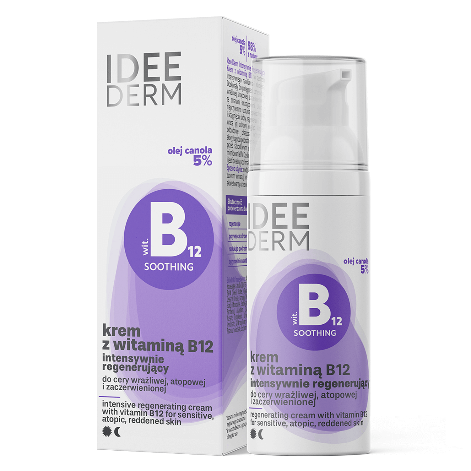 Idee Derm, cremă regenerantă intensivă cu vitamina B12, 50 ml