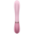 Satisfyer Hot Lover, vibrator de iepuraș încălzit, controlat prin aplicație, roz