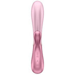 Satisfyer Hot Lover, vibrator de iepuraș încălzit, controlat prin aplicație, roz