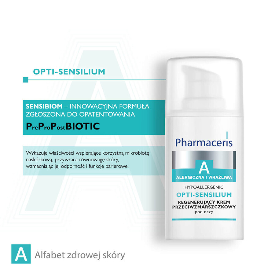 Pharmaceris A Opti-Sensilium, cremă regenerantă antirid pentru ochi, 15 ml