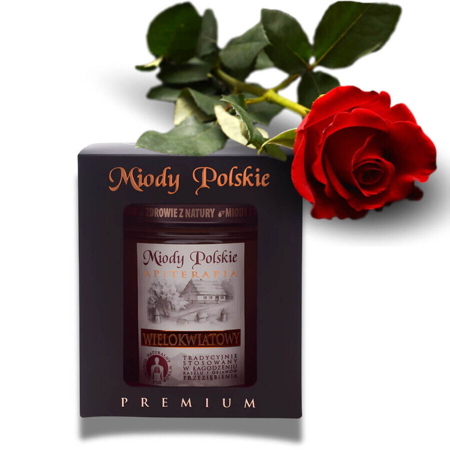 Miody Polskie, premium honing van meerdere bloemen, 400 g