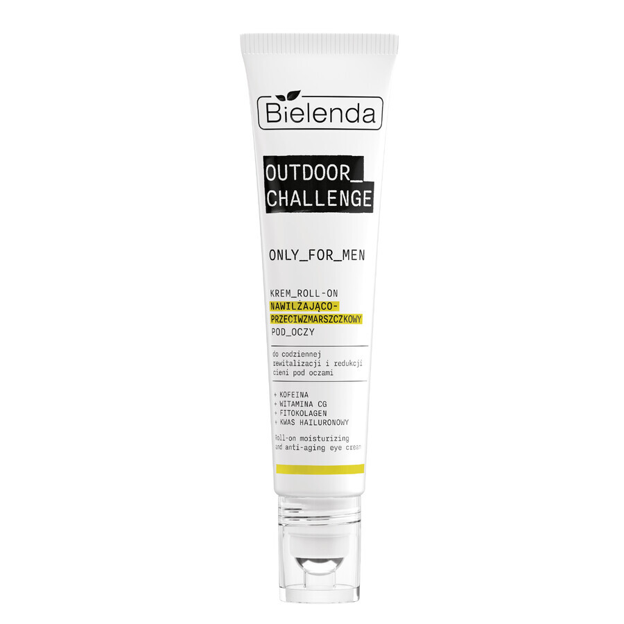 Bielenda Only for Men Outdoor Challenge, cremă de ochi hidratantă și antirid, roll-on, 15 ml