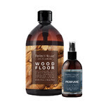 Perfect House Wood Floor, liquide pour le nettoyage et l'entretien des sols en bois, 500 ml + parfum d'ambiance, poivre rose et ambre, 100 ml gratuit