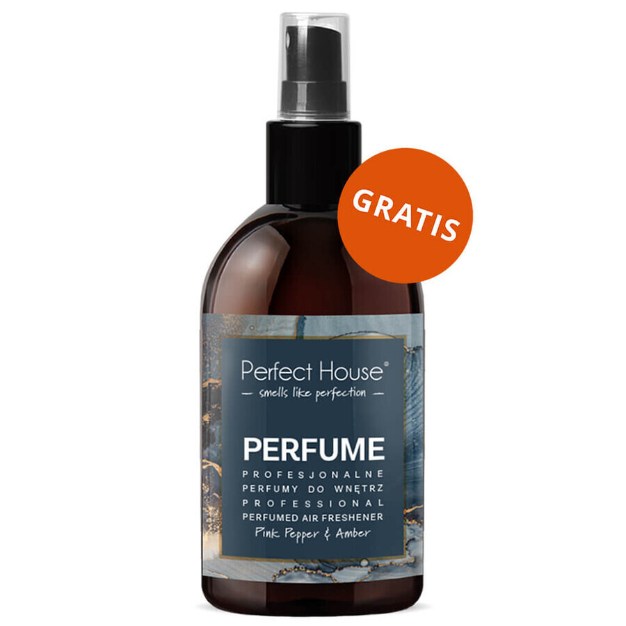 Perfect House Wood Floor, liquide pour le nettoyage et l'entretien des sols en bois, 500 ml + parfum d'ambiance, poivre rose et ambre, 100 ml gratuit