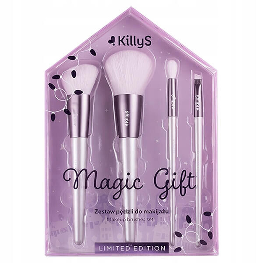 KillyS Magic Geschenkset, make-up kwasten, 4 stuks