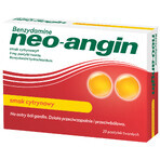 Benzidamină neo-angin 3 mg, aromă de lămâie, 20 pastile tari