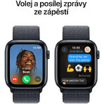 Apple Watch SE GPS 40mm carcasă din aluminiu Midnight cu buclă sport Ink