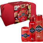 Old Spice Footballer: set of solid deodorant + deodorant spray and Captain shower gel with sandalwood and citrus notes