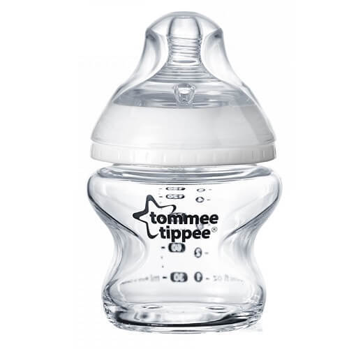 Biberon din sticla Closer to Nature, +0 luni, 150 ml, Tommee Tippee Mama si copilul