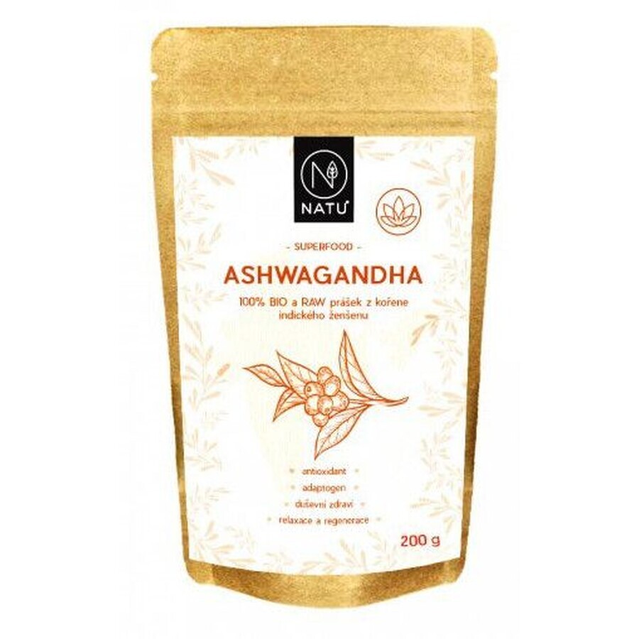 Natu Ashwagandha BIO pulbere 200 g