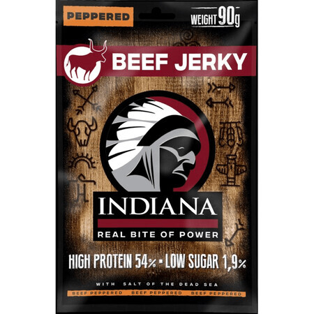 Indiana Jerky Carne de vită cu piper 90 g