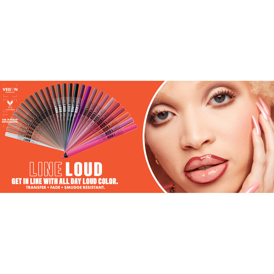 NYX Professional Makeup Line Loud Lip Pencil Lip Pencil 31 Ten Out of Ten 1.2 g