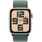 Apple Watch SE GPS 44mm carcasă din aluminiu Starlight cu bucla sport Lake Green