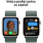 Apple Watch SE GPS 44mm carcasă din aluminiu Starlight cu bucla sport Lake Green