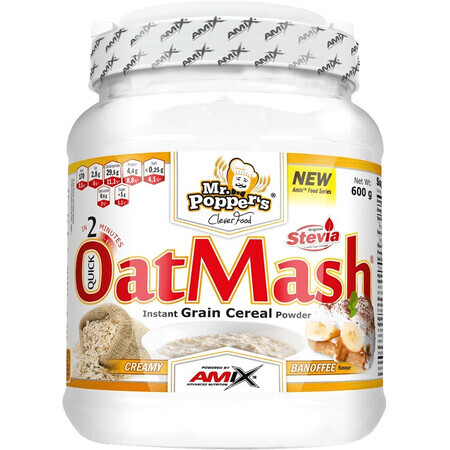 Amix Mr.Poppers, OatMash, Banoffee 600 g