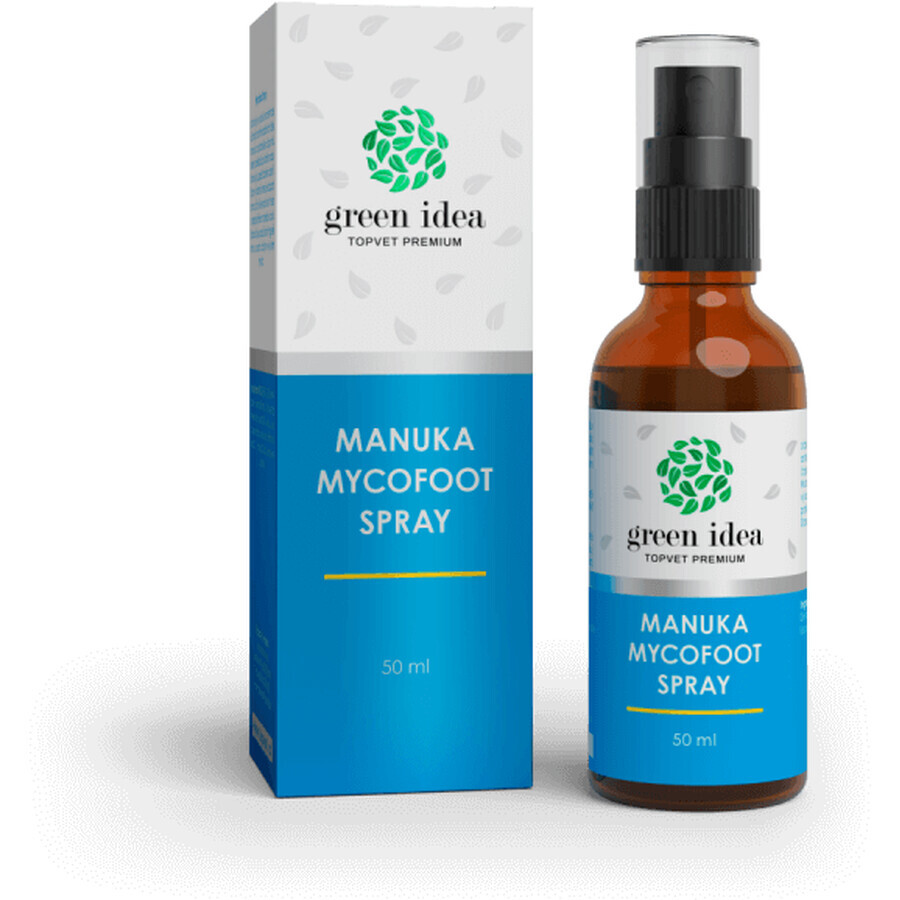 Topvet MANUKA MANUKA MYCOFOOT Spray para hongos de los pies con manuka y propóleo 50 ml