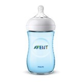 Biberon Natural Bleu, +1 luna, 260 ml, SCF035/17, Philips Avent