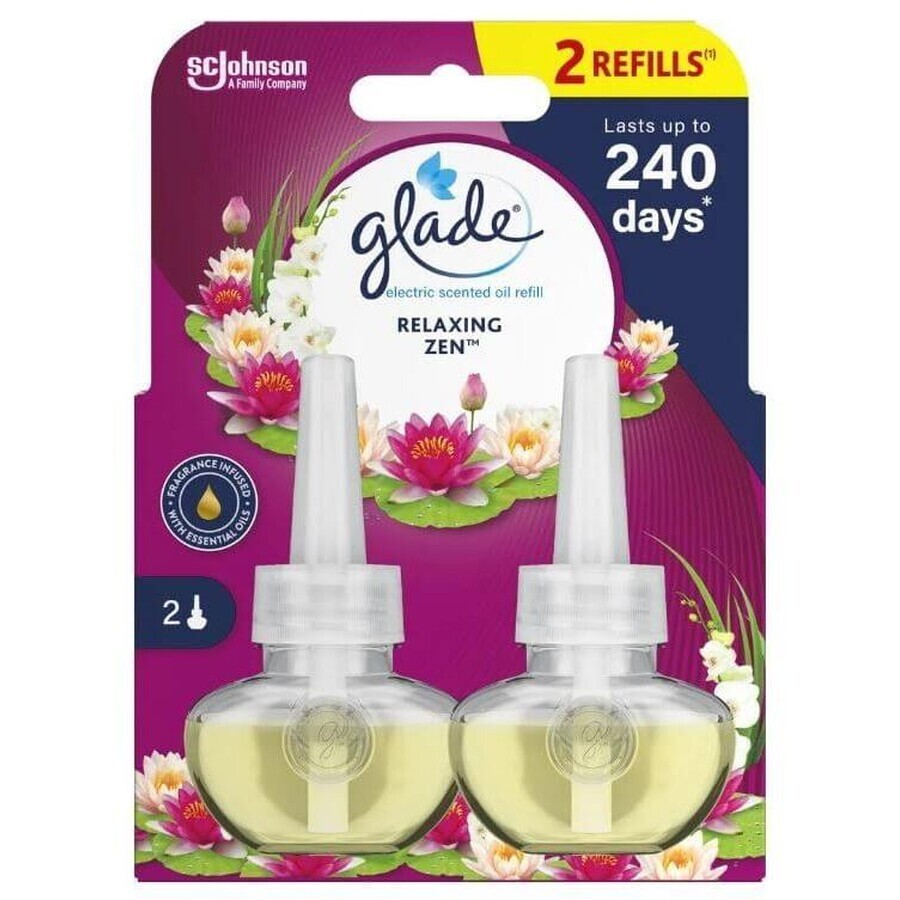 Glade Electric Relaxing Zen reîncărcare odorizant de aer 2 x 20 ml