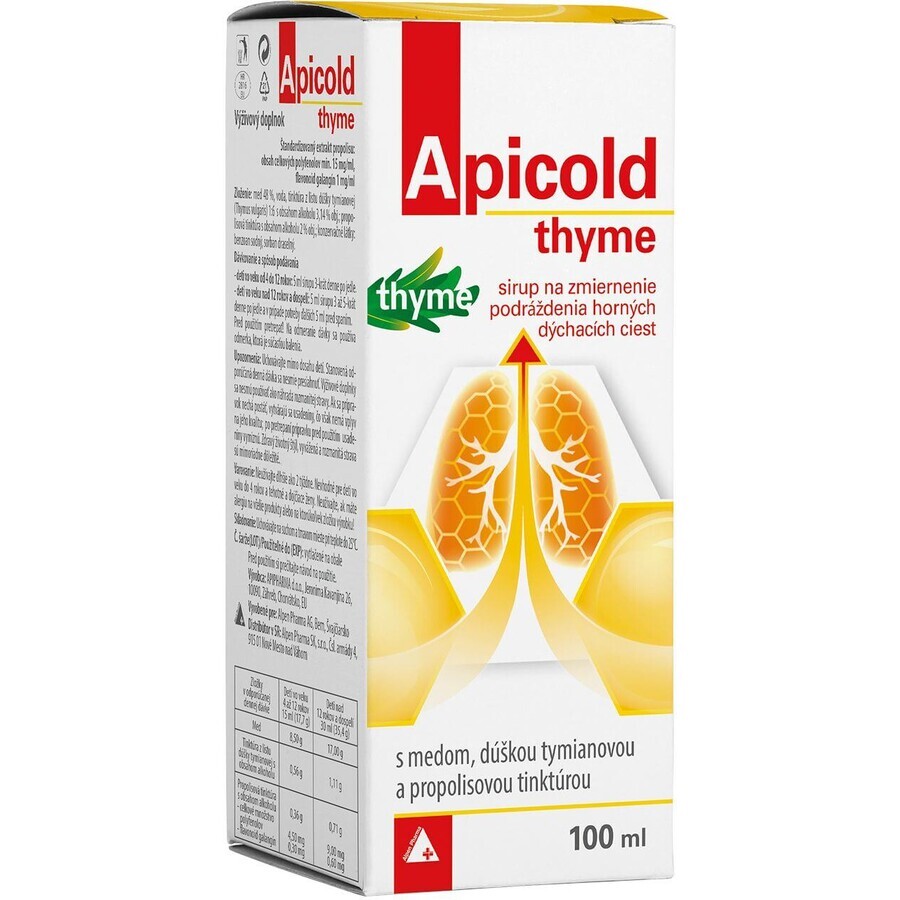 Apicold Sirop de cimbru 100 ml