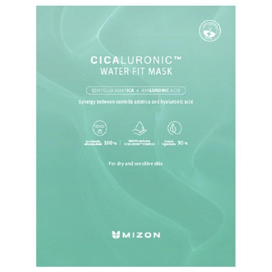 Mizon Cicaluronic Cicaluronic Water Fit Mask - Beruhigende vegane Maske 24 g