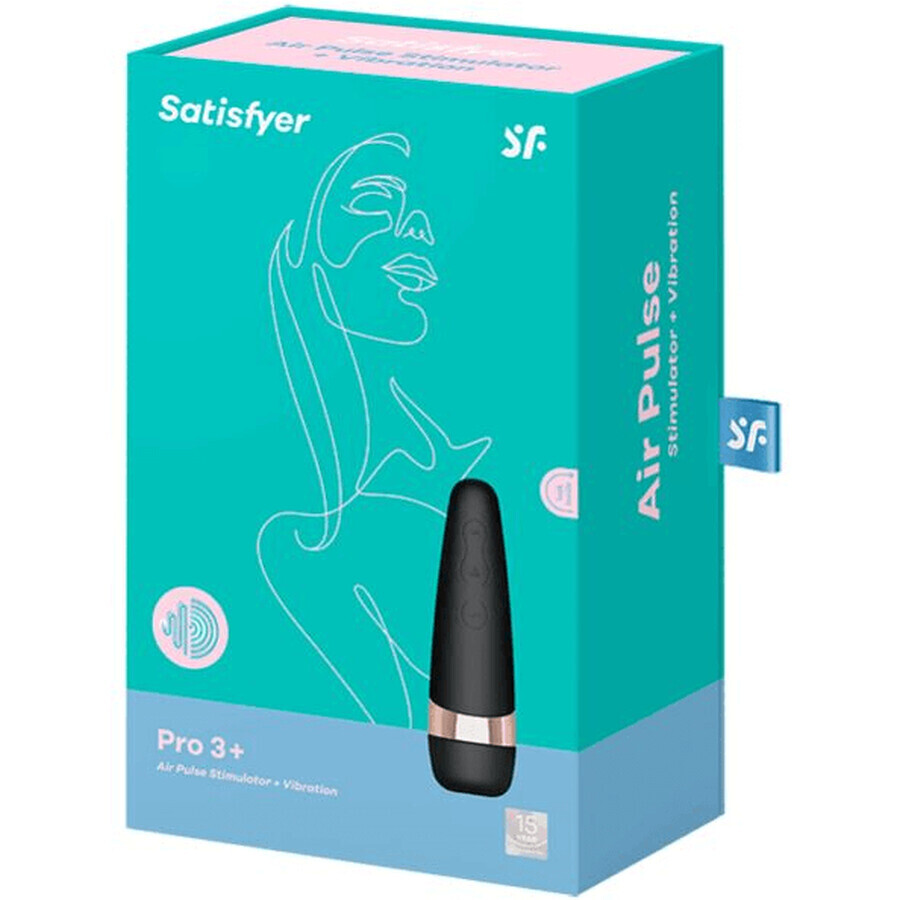 Satisfyer Vibrator Pro 3 Vibrații Negru-Pink-Gold