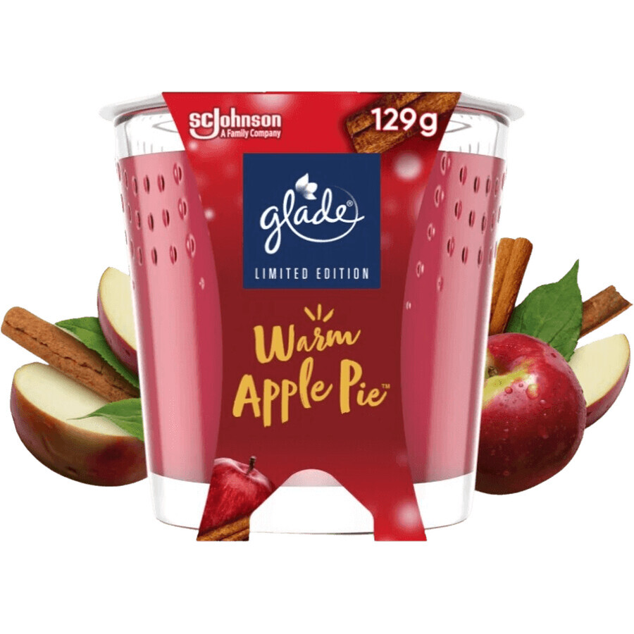 Glade Warm Apple Pie, Lumânare parfumată 112 g