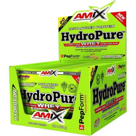 Biscotti di proteine del siero del latte Amix HydroPure con burro di arachidi 20 x 33 g