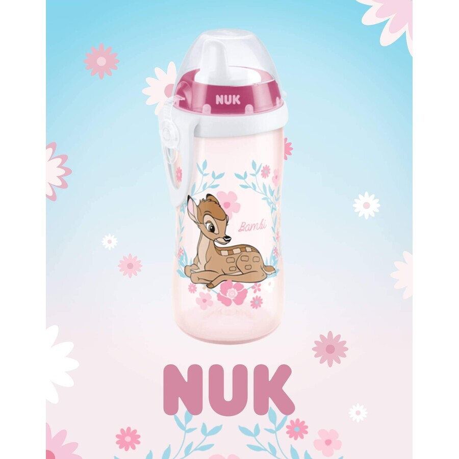 Biberon PP 300 ml + tetina din silicon, 6-18 luni, First Choice Disney Bambi, Nuk