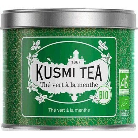 Kusmi Tea Mentă verde cutie de ceai 100 g