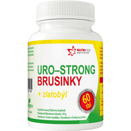 Nutricius Uro-strong merișor + goldenrod 60 comprimate